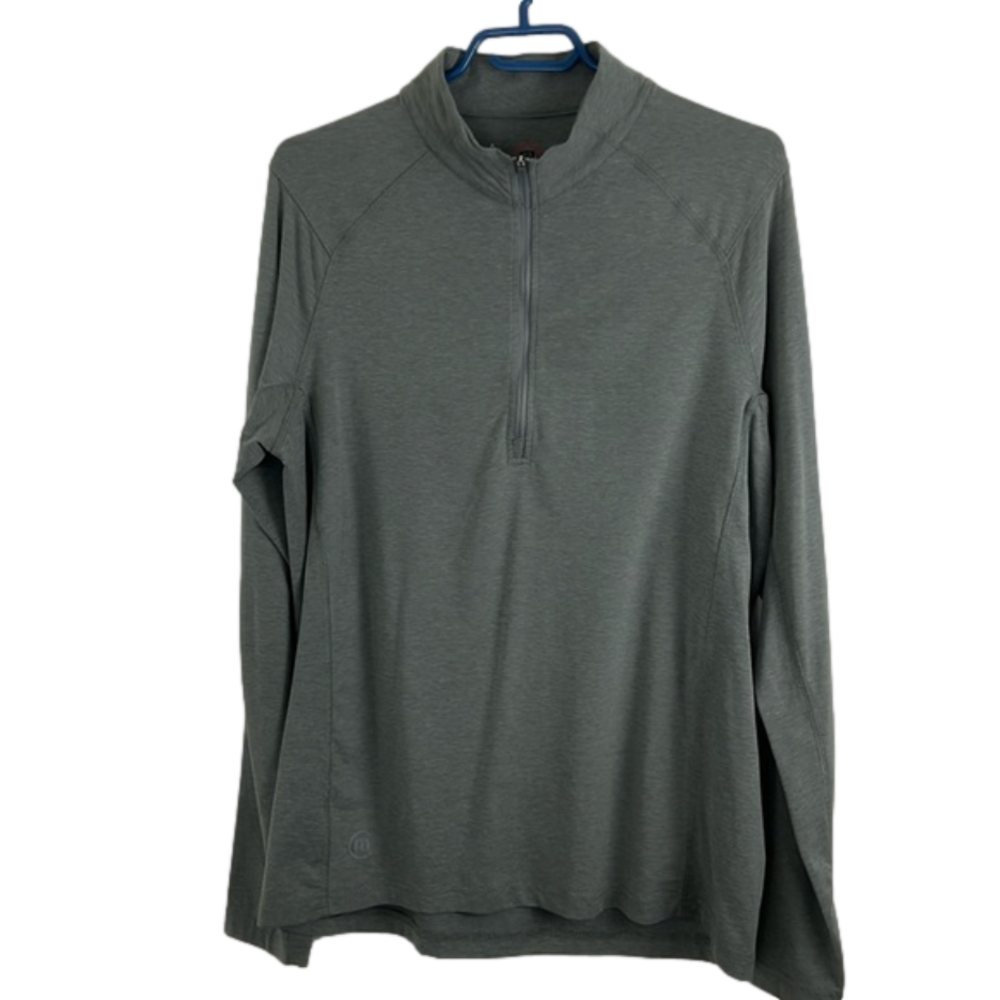 Travis Mathew Grey Half-Zip Gray Pullover